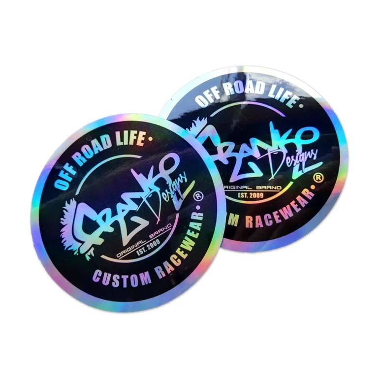 custom metallic sticker printing