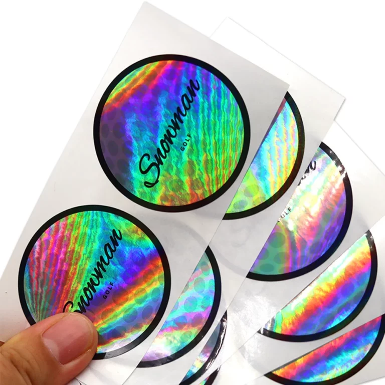 custom metallic labels with logo
