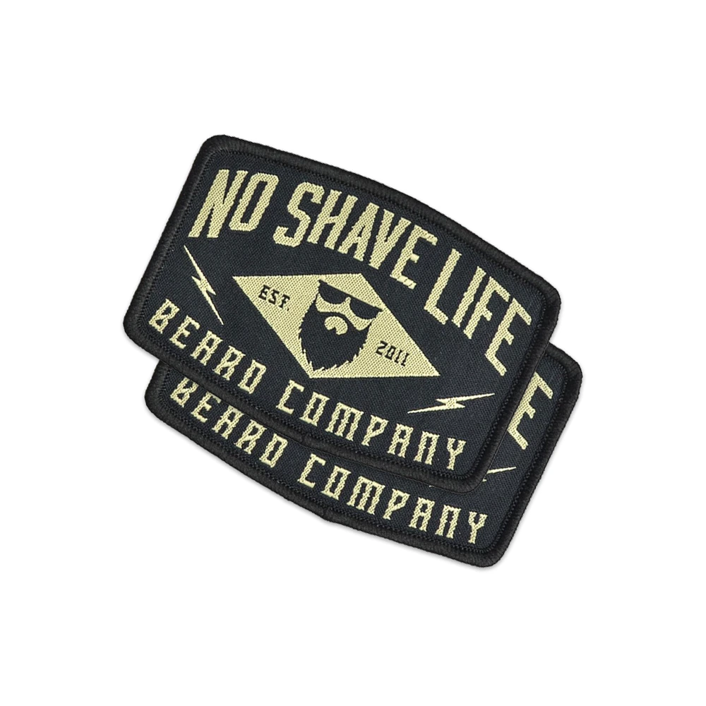 Clear Letter Woven Clothing Patch with Best Velcro Back for Custom